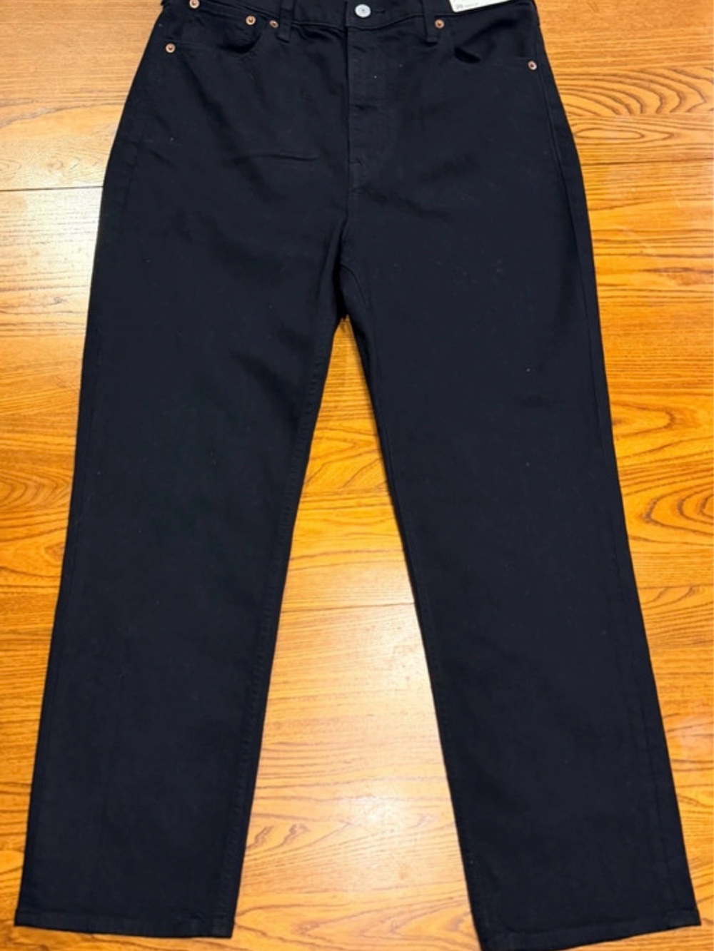 Abercrombie & Fitch Sz29 women’s jeans black ultra high rise ankle straight
